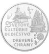 10 euró  Fa templomok  ezüst vf 2010 Szlovákia