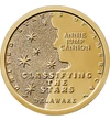 // 1 dollár, USA, 2019 // - Az USA tavaly indított érmesorozata a tudomány úttörői előtt tiszteleg. A 2019-ben kibocsátott dolláros a csillagász Annie Jump Cannon munkásságáról emlékezik meg. Kialakította a csillagok osztályozási rendszerét, melyet ma is