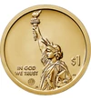 // 1 dollár  USA  2019 // - Edison találmánya a villanykörte minden háztartásba eljuttatta a biztonságos és egyszerűen használható fényt! Ez a találmány megváltoztatta az emberiség életét. Az Amerikai újítók érmesorozat részeként New Jersey állam emlékezi