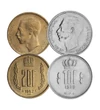 25centime,1,5,10 frank,1964-1984 Luxemburg
