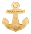 // 1 dollár  999 9-es arany  Palau  ND // - A kis szigetország  Palau ismételten meglepte a világot különleges formájú érméjével. A felfedező tengerjáró hajók horgonyát mintázó érme az ismeretlen vizekre merészkedő  a világ felfedezését vállaló merészhajó