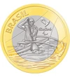 1 real, Kajak-kenu, 2015 Brazília
