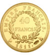 Napóleon legnagyobb aranya, 40 frank utánveret, Franciaország, 1811