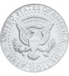 Kennedy elnök félpénze, 1/2 dollár, ezüst, USA, 1965-1970