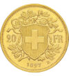 Svájc + arany = biztonság, 20 frank, arany, Svájc, 1897-1949