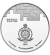 2 dollár Tetris elemek címer   Ag 999 311 g Niue 2021