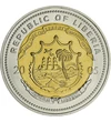 5 dollár Címer  CuNi 64 g Libéria 2005