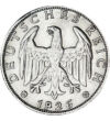 1 márka Névérték tölgyfakoszorú Ag 500 5 g Német Birodalom 1925-1927