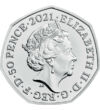 50 penny II. Erzsébet   CuNi 8 g Nagy-Britannia 2021
