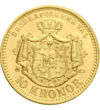  10 korona II. Oszkár Au1873-1901 Svédország