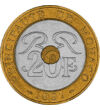 20 frank Névérték  aluminium-bronze nickel 9 g Monaco 1992-1997