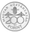  200 Ft Nemzeti Bank ezüst (vf.) Magyar Köztársaság