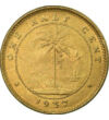 1/2 cent Elefánt ábrázolás Cu 242 g Libéria 1937