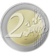 2 euró Európa térkép  CuNi 852 g Litvánia 2022