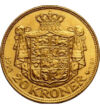  20 korona X. Krisztián 1913-1931ar Dánia