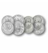 10 20 50 lepta 1 2 5 10 20 drachma  0 0 Görögország 1971-1973