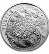 10 dollár, Teknős ábrázolás, Ag 999, 155,52 g, Niue, 2022