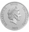 2 dollár II. Erzsébet   Ag 999 311 g Niue 2022