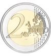 2 euró Európa térkép  CuNi 852 g Szlovákia 2022