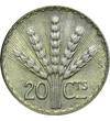 20 centesimo Öt búzakalász  Ag 720 3 g Uruguay 1942