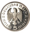  5 márka Hindenburg 1935-1936 Németország
