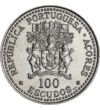 100 escudo Címer  CuNi 165 g Azori-szigetek 1986