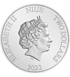 2 dollár II. Erzsébet   Ag 999 311 g Niue 2022