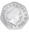 50 penny II. Erzsébet  CuNi 8 g Nagy-Britannia 2011
