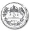 festett 5 korona fantáziaveret, Ferenc József apostoli király, Ag 333 ezüstötvözet,