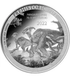20 frank, Dinoszauruszok, , Ag 9999, 31,1 g, Kongó, 2022