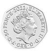 50 penny II. Erzsébet   CuNi 8 g Nagy-Britannia 2022