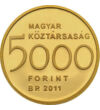  5000 forint Clark Ádám arany 2011 Magyar Köztársaság