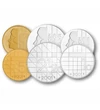 5, 10, 25 cents, 1, 2 1/2, 5 gulden, , 0, 0, Hollandia, 1988-2000