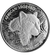 5 cedi, Leopárd, Afrika, Ag 999, 31,1 g, Ghána, 2019