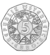 5 euró Címerpajzsok  Ag 925 778 g Ausztria 2023