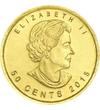 50 cent II. Erzsébet   Au 999 1 g Kanada 2000-2022