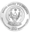  50 frank Okapi Ag 1 unc.2021 Ruanda