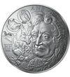 // 10 euró, La Fontaine, 10 euró, ezüst emlékérme, 333-as ezüst, Franciaország, 2021 // La Fontaine, az állatmesék atyja