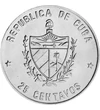  25 centavos Humboldt 1989 Kuba