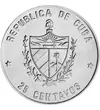  25 centavos Humboldt 1989 Kuba