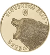 5 euró, Medve bocsaival, CuNi, 19,1 g, Szlovákia, 2023