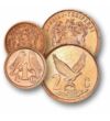 1 2 5 cent VAN TANÚSÍTVÁNY 0 0 Dél-afrikai Köztársaság 1990-2000