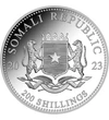 200 shilling Címer   Ag 9999 622 g Szomália 2023