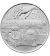 200 korona Braille-írás nyomda kéz  Ag 900 13 g Csehország 2013