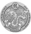 50 frank, Sárkány ábrázolás, , színsúly, Ag 999, 31,1 g, Ruanda, 2024