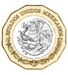 20 peso Címersas CuNi 1267 g Mexikó 2021