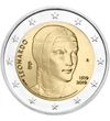  2 euró, Leonardo, Hölgy hermelinnel, Olaszország