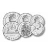 1 5 10 25 50 cent 1 dollár  0 0 Kanada 1968-1991