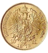 10 márka Címersas   Au 900 398 g Német Birodalom 1872-1873
