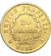  20 frankI.Napoleon1807-1815arany Franciaország